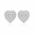 1 Carat Vintage Heart Studs by AZ Essentials