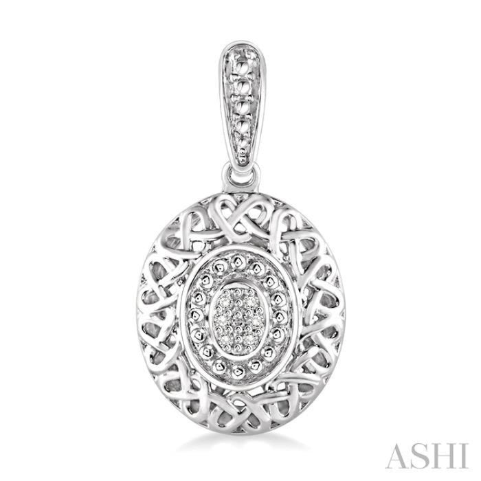1/20 Ctw Round Cut Diamond Fashion Earrings in Sterling Silver