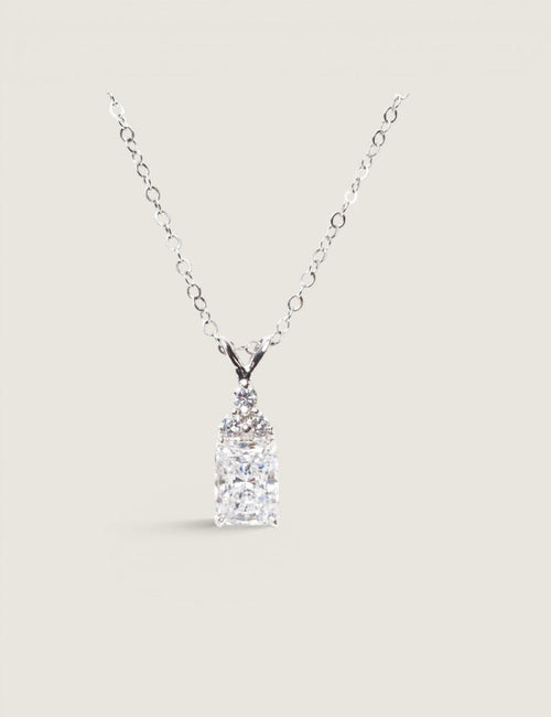 1.5CT EMERALD CUT PENDANT - 8108/CZ - Fantasia by DeSerio