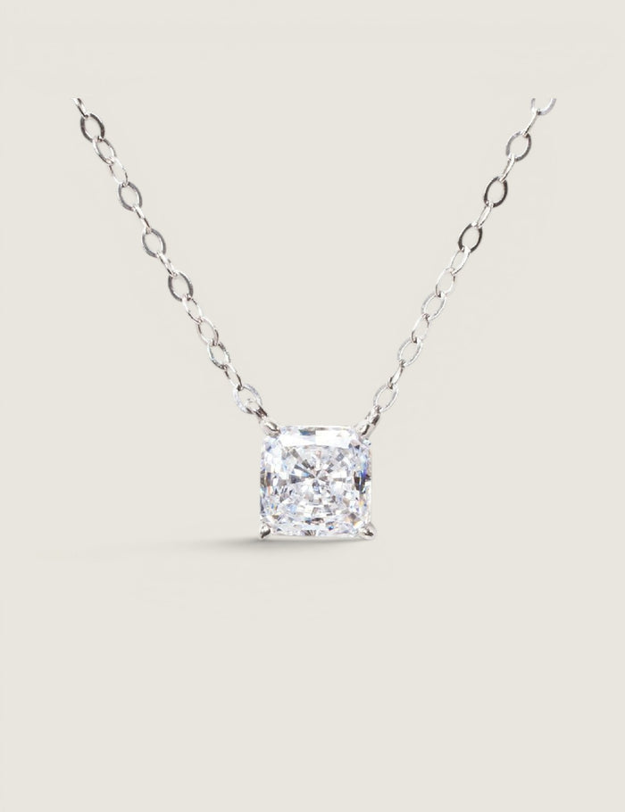 1CT PRINCESS CUT PENDANT - P6MMSQ/CZ - Fantasia by DeSerio