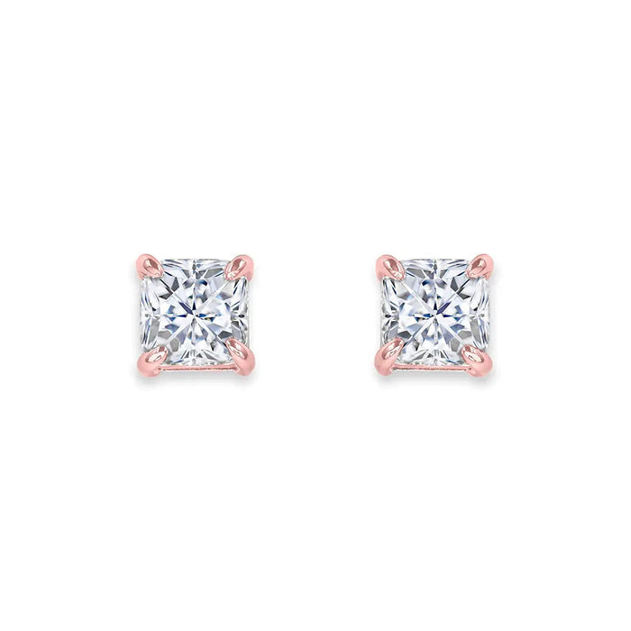 2 Carat Asscher Studs