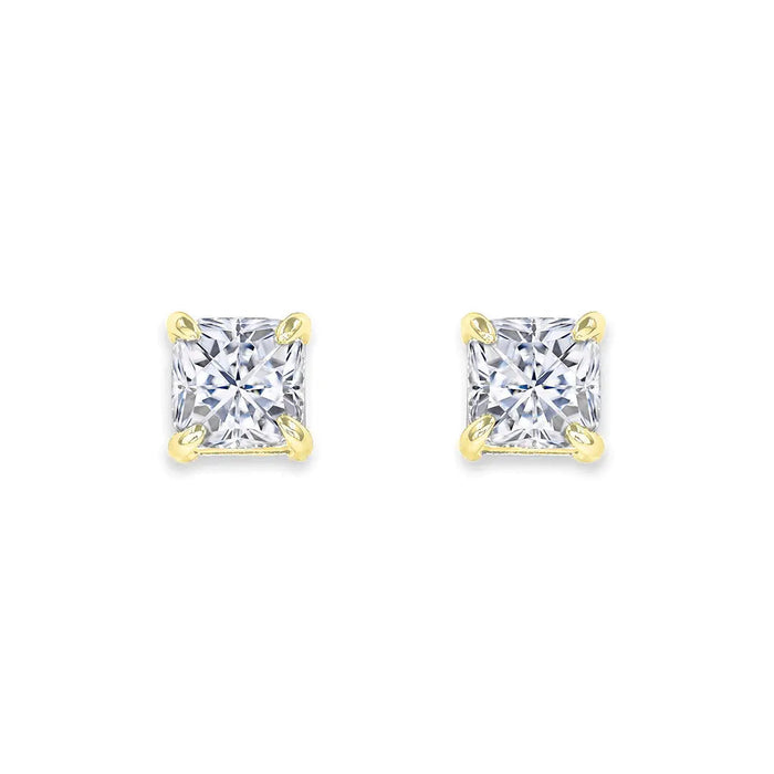 2 Carat Asscher Studs