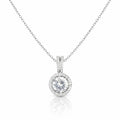 2 Carat Everyday Halo Necklace
