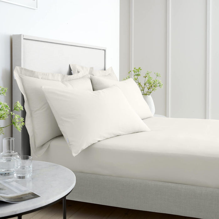 200 Thread Count Cotton Percale Cream  Fitted Sheet