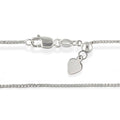 700314 - Sterling Silver - 22" Adjustable Box Chain, 0.85mm