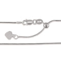 700572 - Sterling Silver - 22" Adjustable Snake Chain, 0.8mm