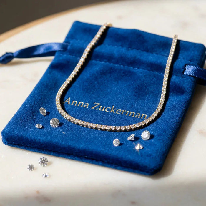3 mm Gem Bolo Necklace in Yellow Gold