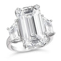 3 Stone White Topaz Ring