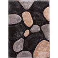 Ultimate Home Living 3D Carved Stepping Stones Grey Rug