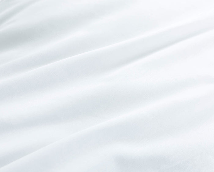 400TC Cotton Sateen White Duvet Set