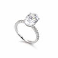 Adele Oval Diamond Crystalline Ring