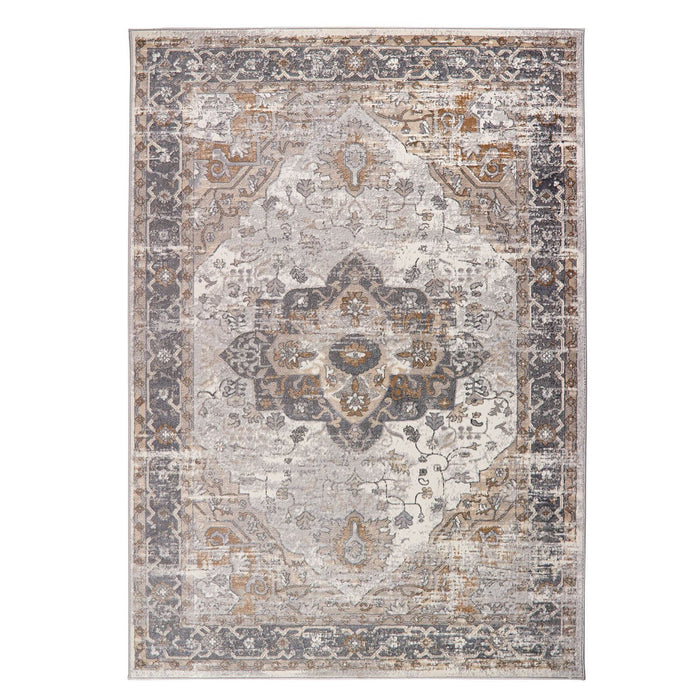 Alexandra Cream Grey Traditional Rugs