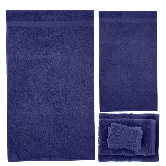 Anti-Bacterial Navy Blue Towel Bale Set - 6 Piece