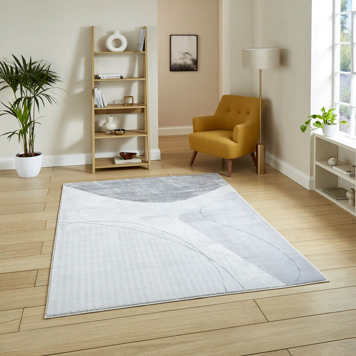 Apollo E9974 Grey/Silver Modern Abstract Rug