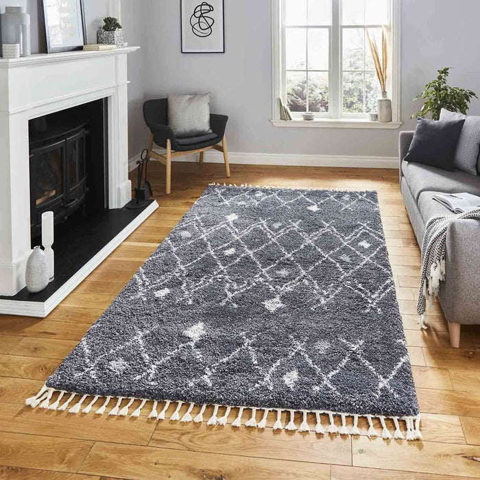 Aspen 1799 Grey/Ivory Shaggy Rug