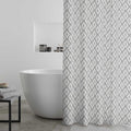 aztec-diamond-silver-shower-curtain
