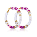 Berry Pearl Hoops