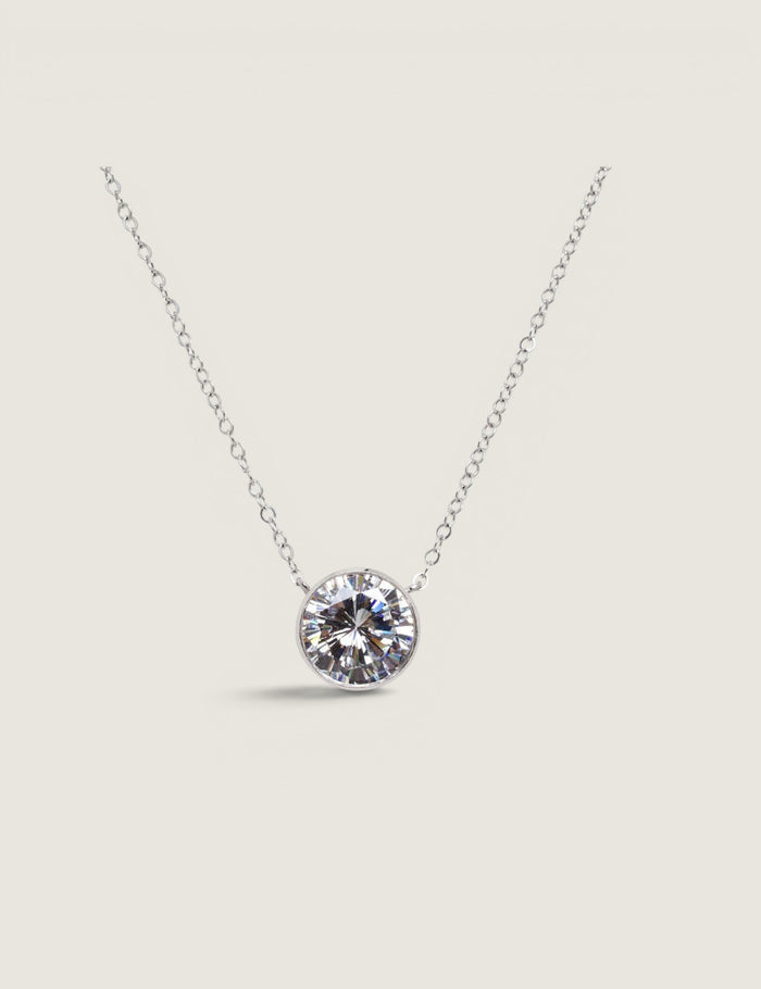 Bezel Set Donut Pendant (2 TCW) - Fantasia by DeSerio