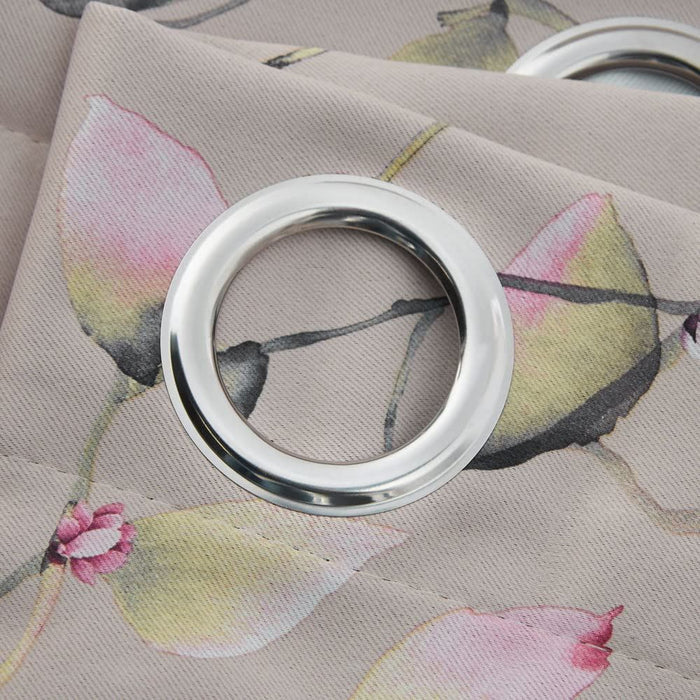Blossom Bud Pink Eyelet Curtains