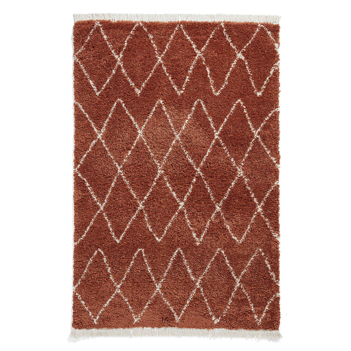 Boho 8280 Rust Berber Rug