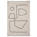 Boho A474 White/Black Modern Rug