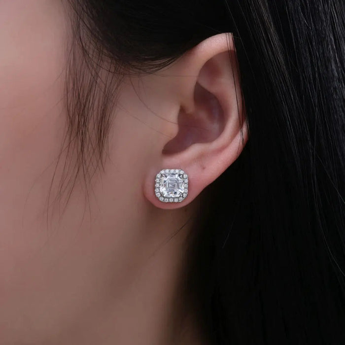 Bollinger Studs in White Diamond