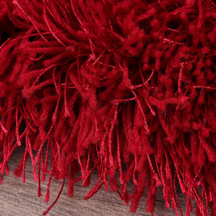 Ultimate Home Living Boston Plain Red Rug