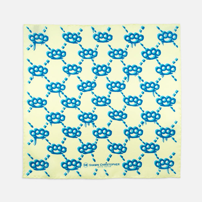 Brass Knuckles Paint Pocket Square