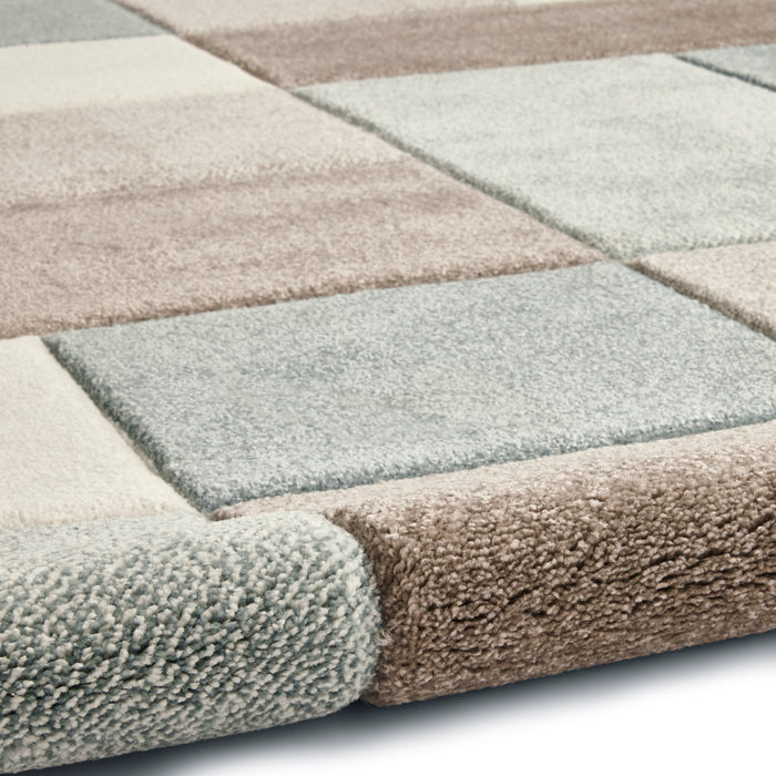 Brooklyn 646 Teal Blue Modern Rugs
