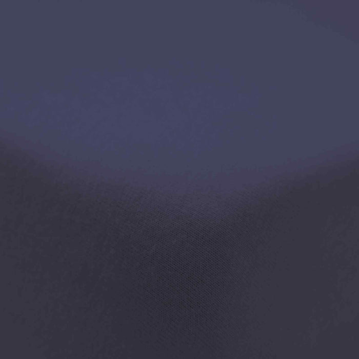 Brushed Cotton Navy Blue Fitted Sheet