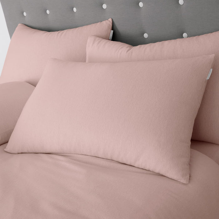 Brushed Cotton Pink Duvet Set