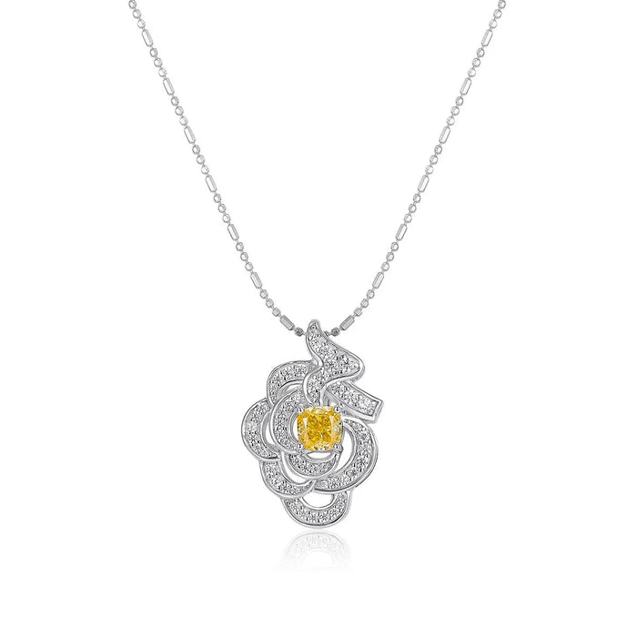 Canary Rose Necklace