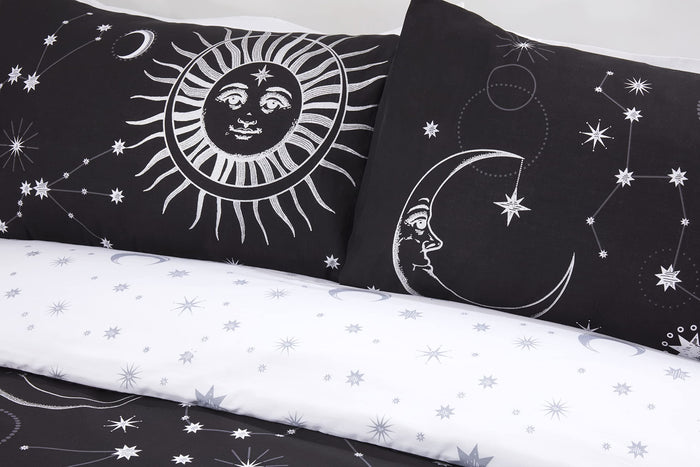 Celestial Black Duvet Set