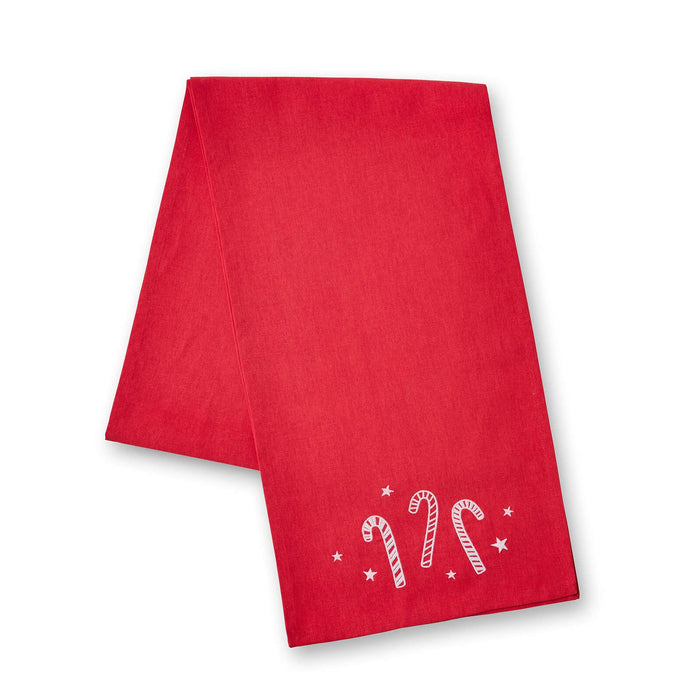 Christmas Candy Cane Red Table Runner - 32x220 cm