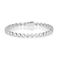 Classic 10 Carat Bezel Set Tennis Bracelet