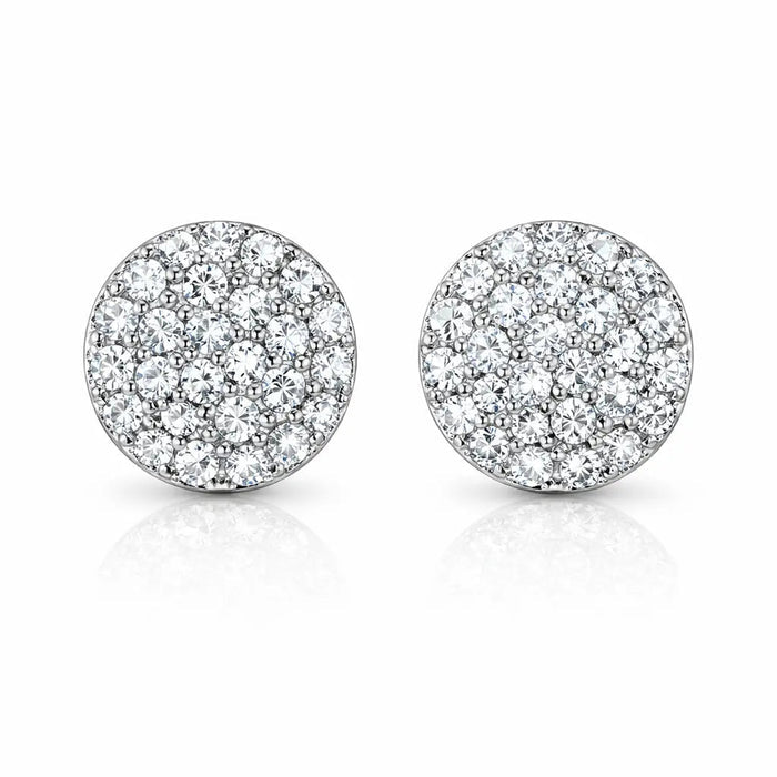 Classic Round Pavé Studs by AZ Essentials