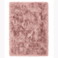 Contemporary Extravagance Plain Supersoft Shaggy Rose Rugs 60X120Cm