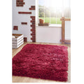 Contemporary Origins Extravagance Plain Wine Modern Rug 60X120Cm