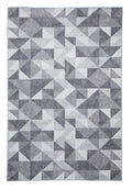 Coral H1057 Grey Modern Washable Rug