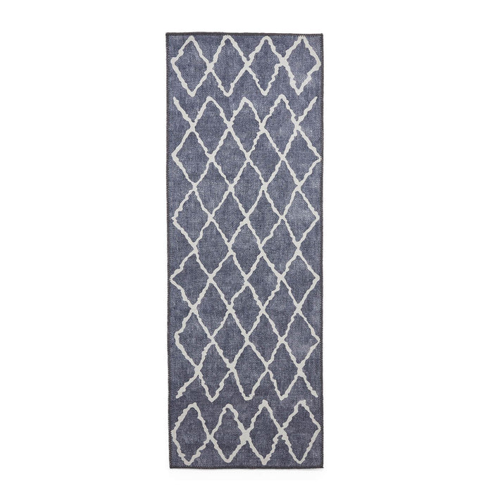 Coral H1060 Blue Berber Washable Rug