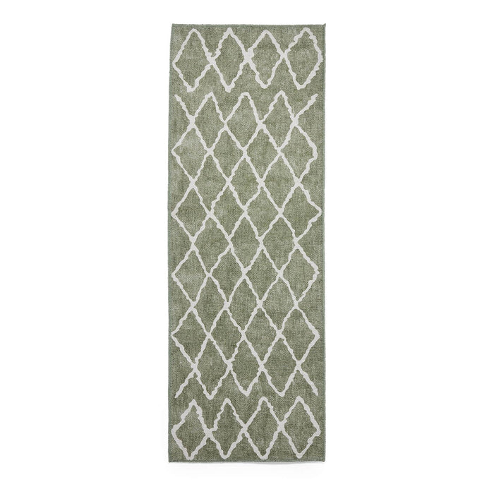 Coral H1060 Green Berber Washable Rug