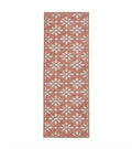 Coral H1062 Orange Modern Washable Rug
