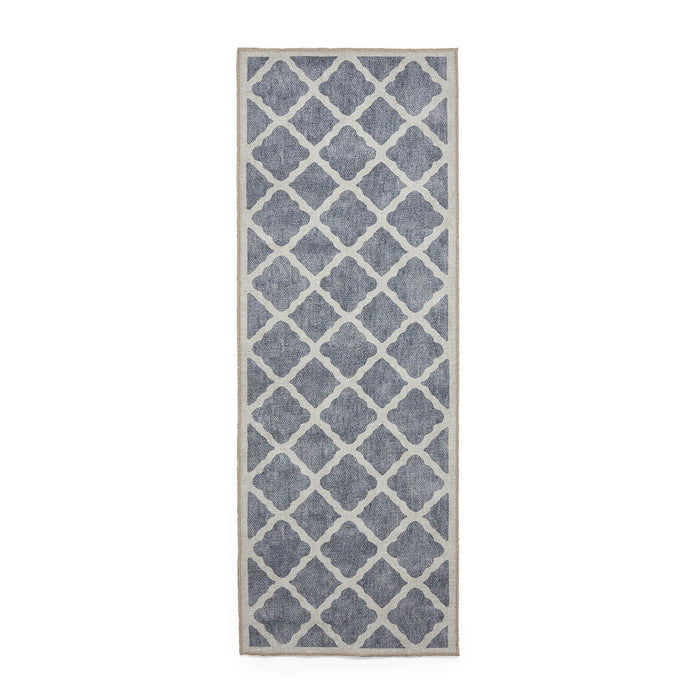 Coral H1063 Grey Modern Washable Rug