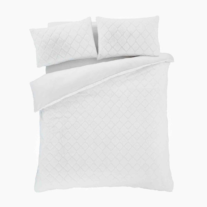 Cosy Diamond White Duvet Set