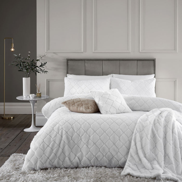 Cosy Diamond White Duvet Set
