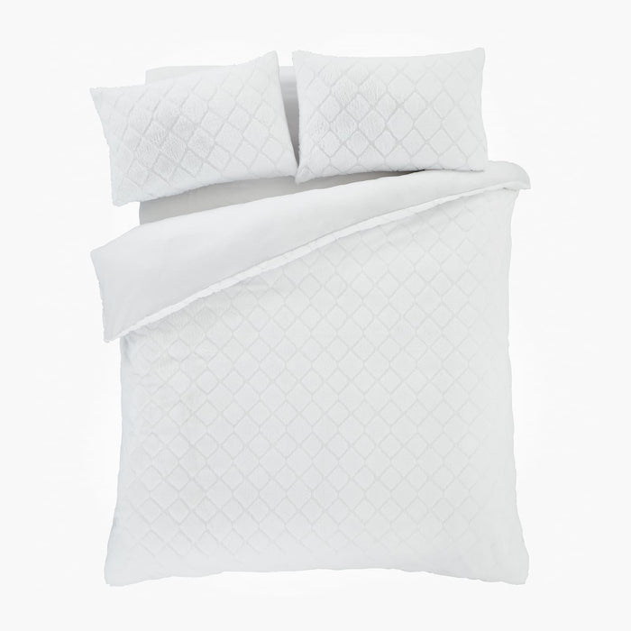 Cosy Diamond White Duvet Set
