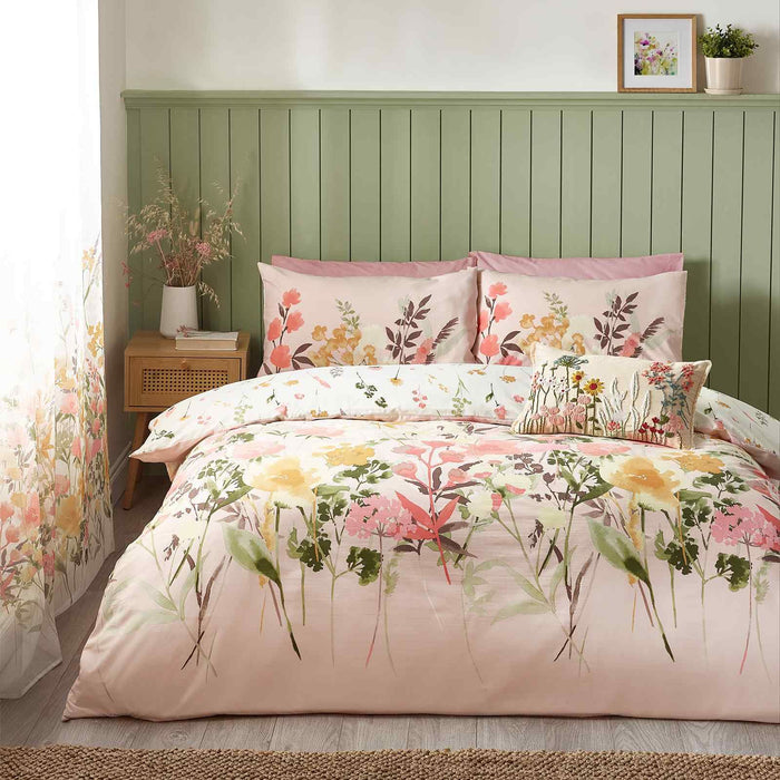Countryside Floral Pink Duvet Cover Set