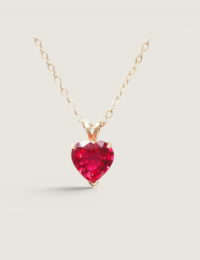 Crimson Heart Ruby Pendant (2 TCW) - Fantasia by DeSerio