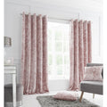 Crushed Blush Eyelet Curtains