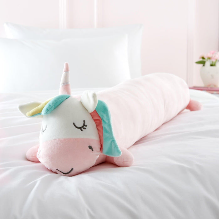 Cuddle Friends Unicorn 90x15cm Large 3D Cushion Pink